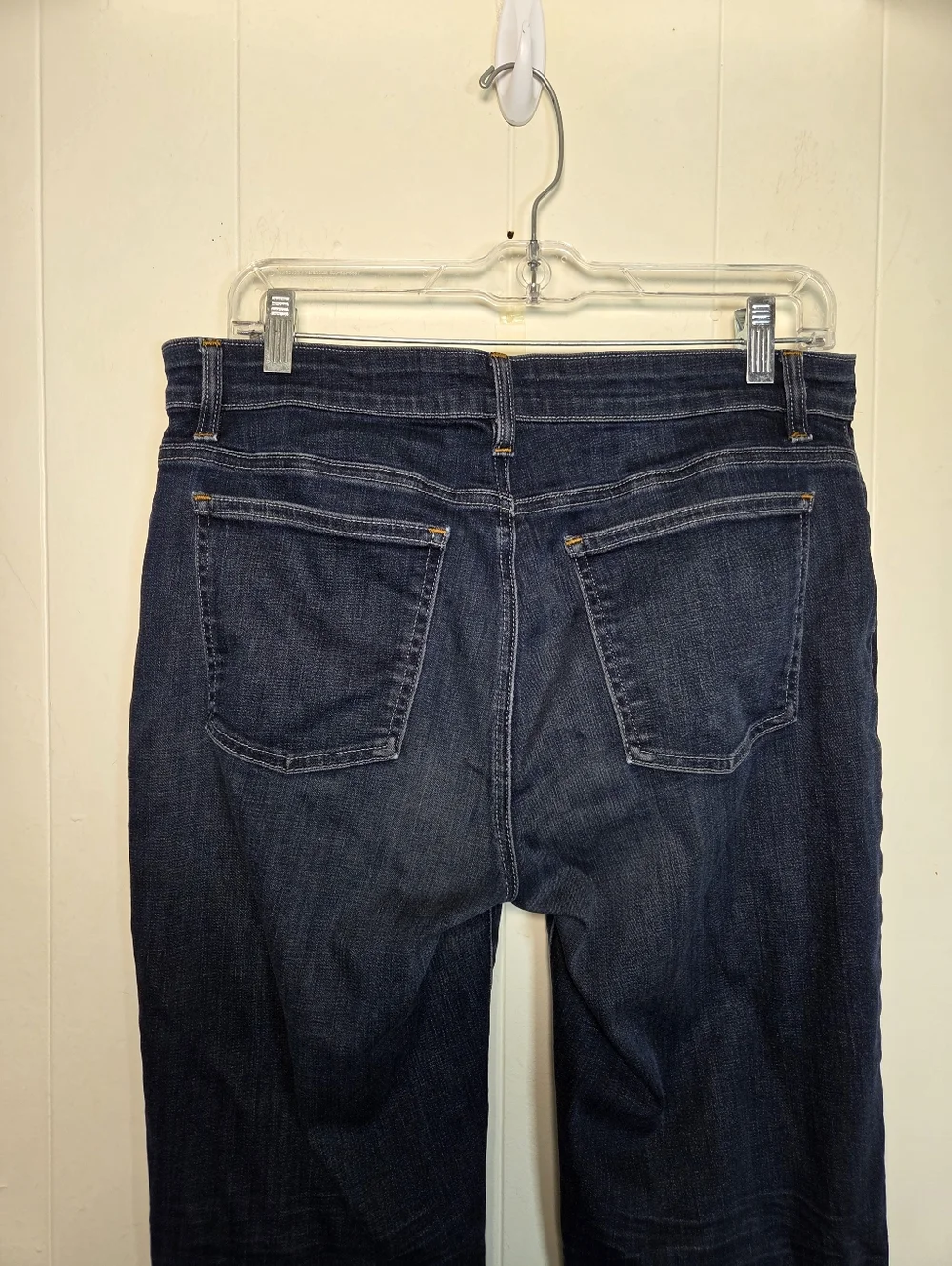 Eileen Fisher Organic Cotton Dark Wash Stretchy Skinny Jeans Size 10 - Picture 8 of 15